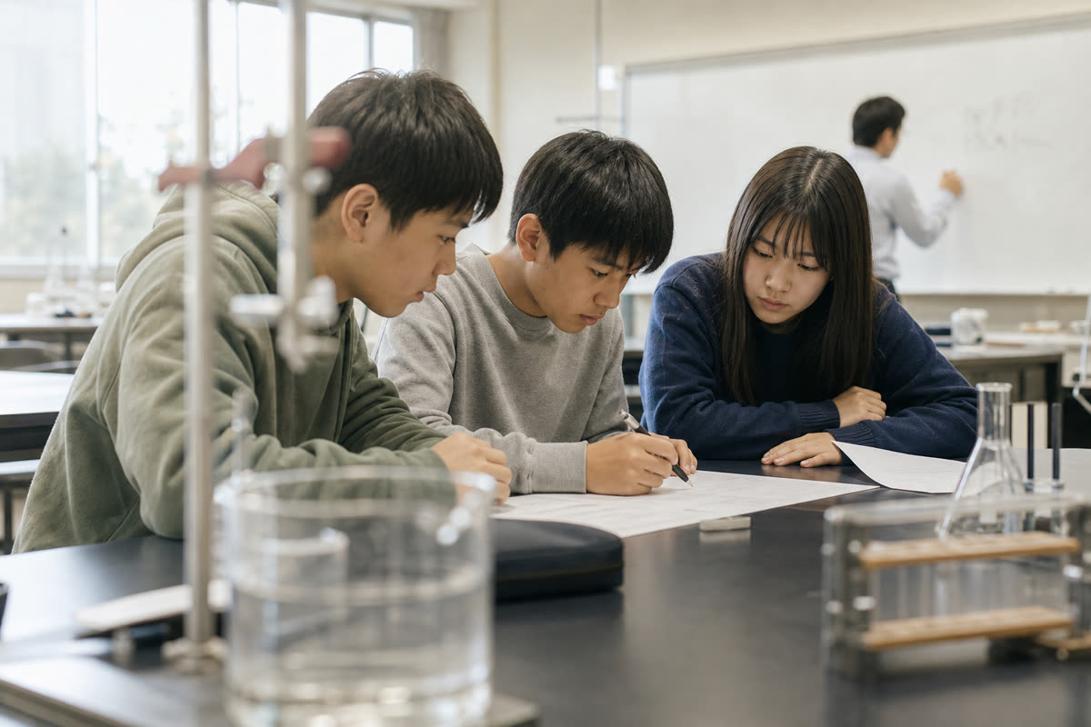 IGCSE 阶段的课堂 · An IGCSE classroom